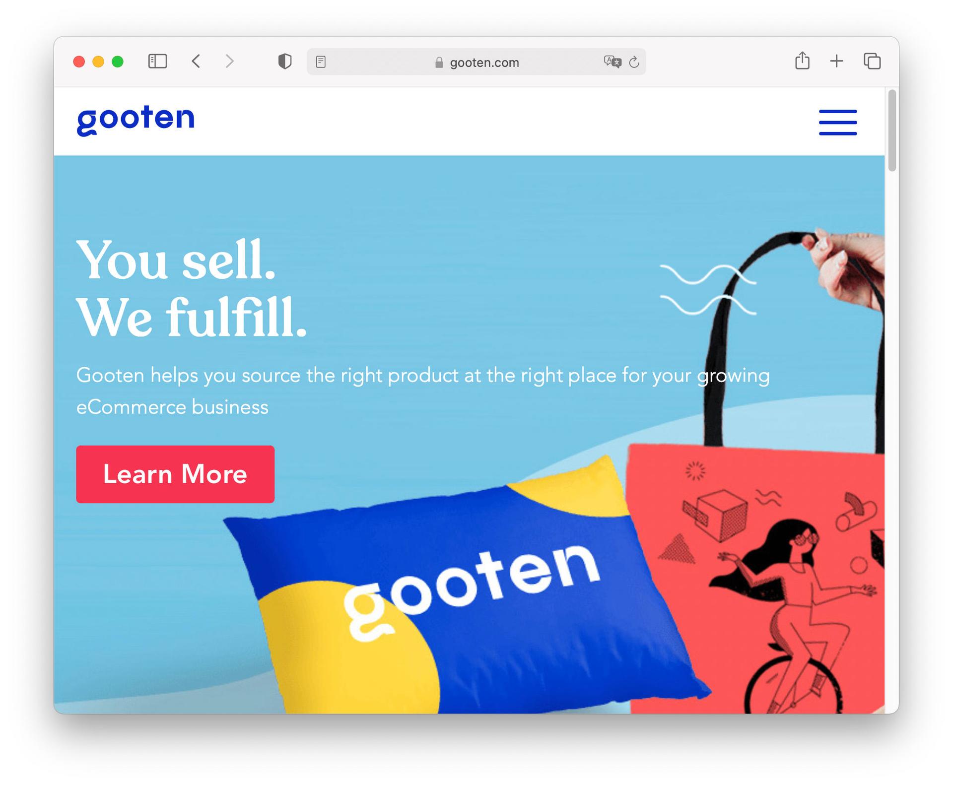 Gooten homepage