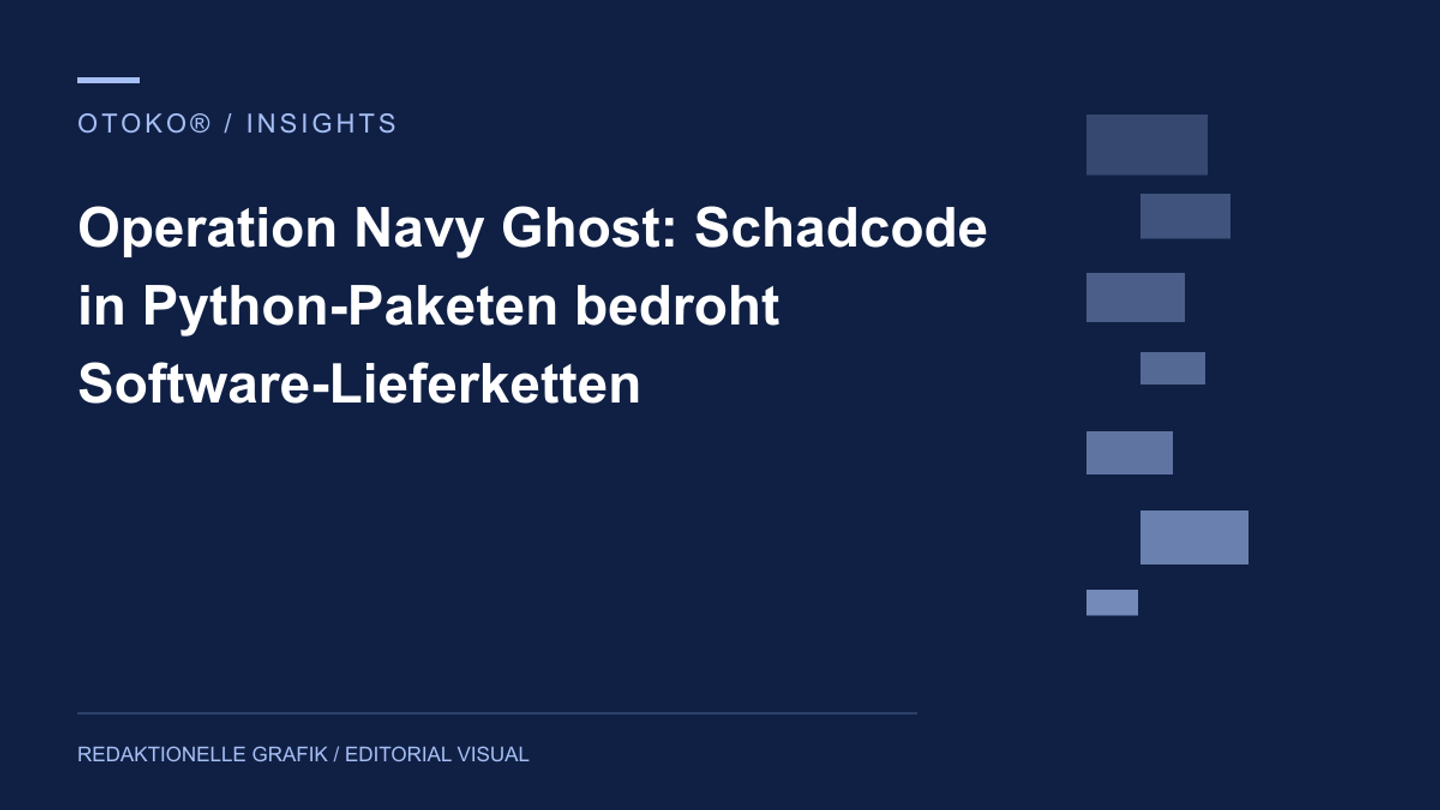 Operation Navy Ghost: Schadcode in Python-Paketen bedroht Software-Lieferketten