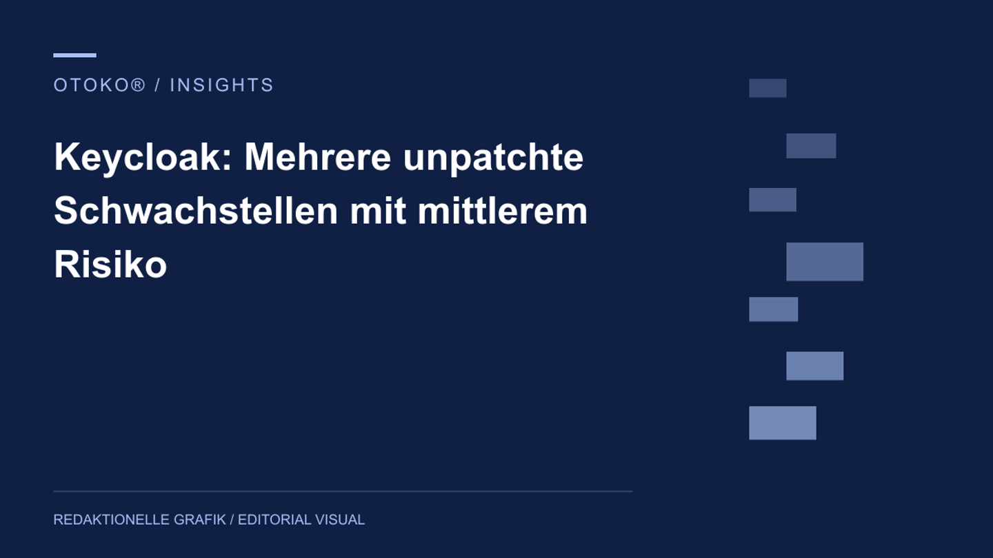 Keycloak: Mehrere unpatchte Schwachstellen mit mittlerem Risiko