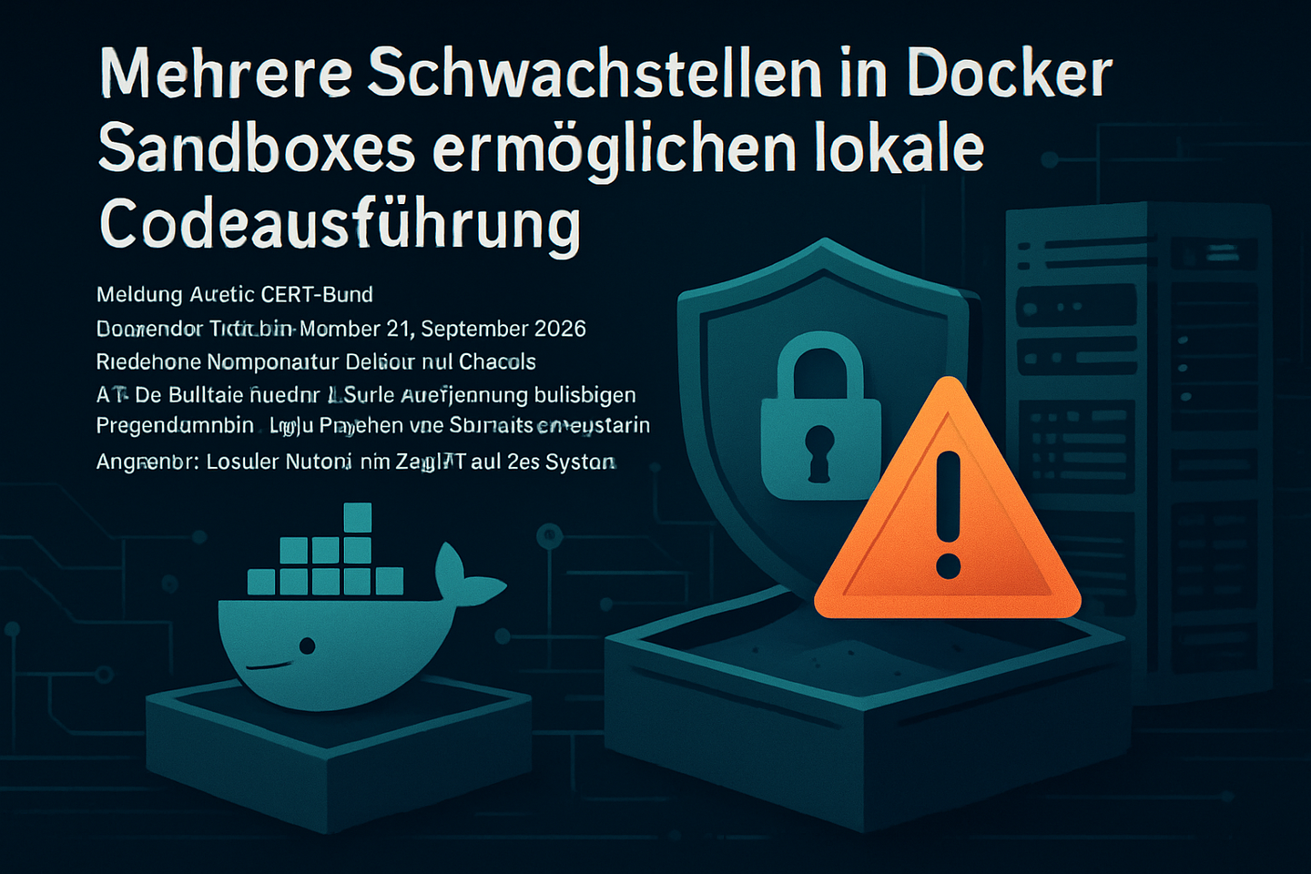 Mehrere Schwachstellen in Docker Sandboxes ermöglichen lokale Codeausführung