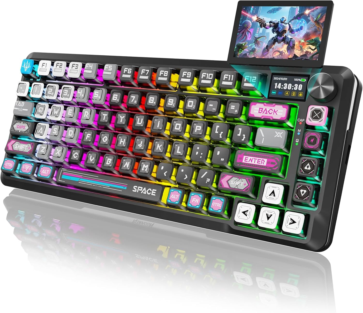 Redragon Wireless Cyber Mecha Mechanical Gaming Keyboard product image