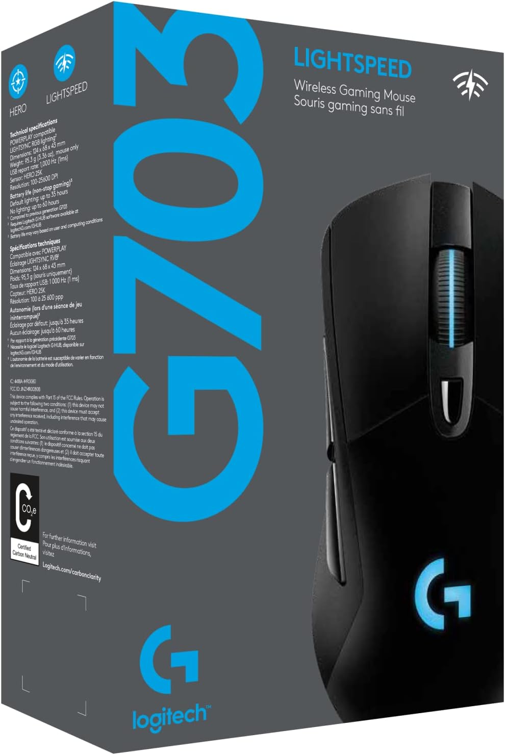 Logitech G703 Lightspeed Gaming Mouse product image