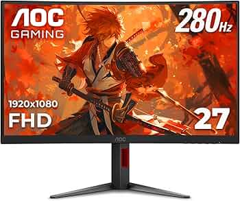 AOC C27G4ZH 27" 280HZ Curved Frameless Ultra-Fast Gaming Monitor product image