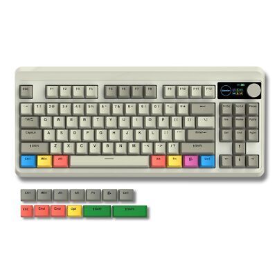 Womier Retro 75% Gaming Keyboard with OLED Display & Knob
