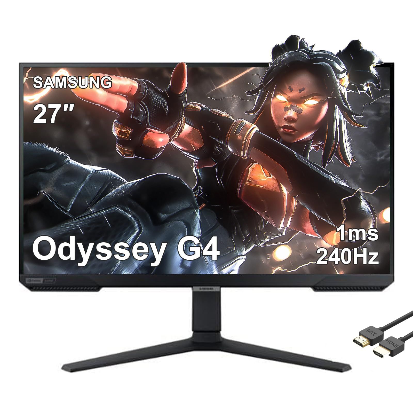 Samsung 27” Odyssey G4 Series FHD 1080p Gaming Monitor product image