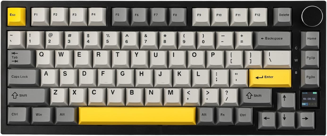 EPOMAKER Ajazz AK820 Pro 75% Wireless Mechanical Keyboard Grey product image