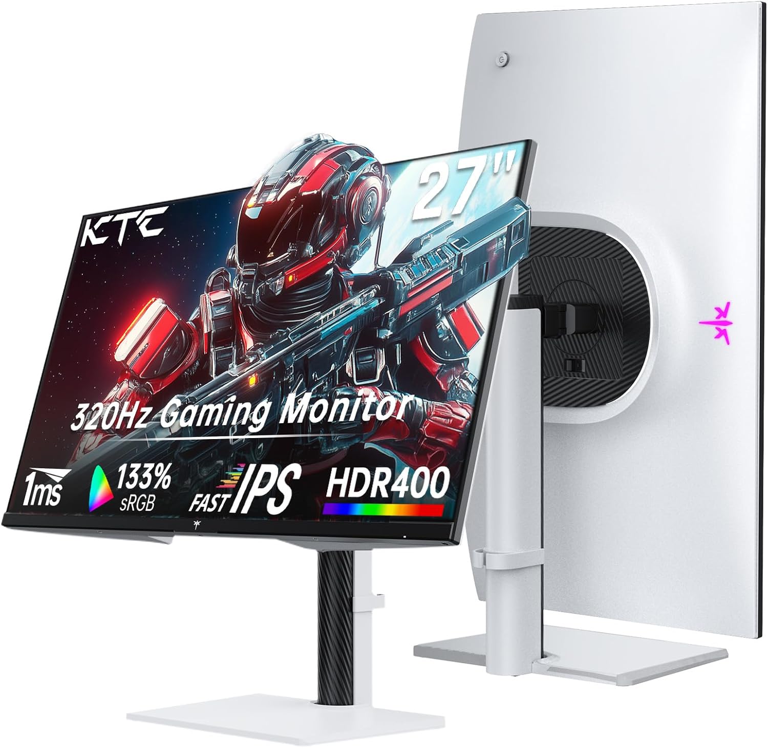 KTC H27E6 27-inch White Gaming Monitor product image