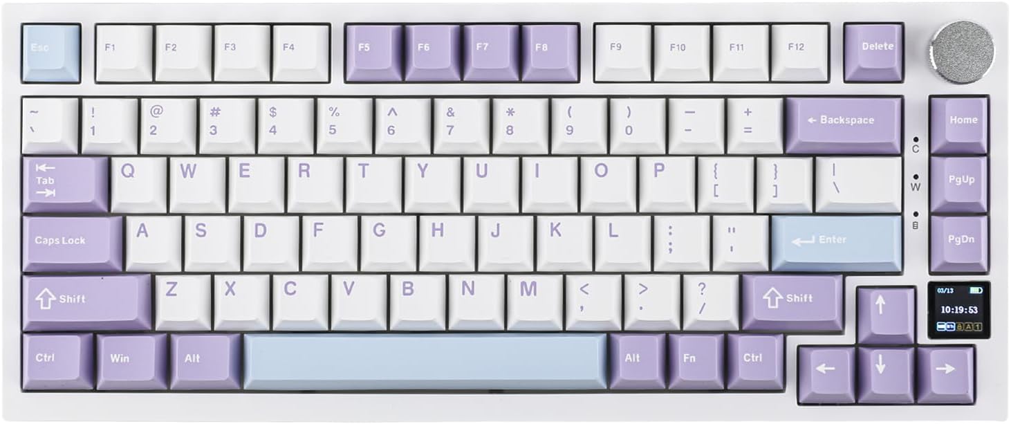 EPOMAKER Ajazz AK820 Pro 75% Wireless Mechanical Keyboard Purple product image