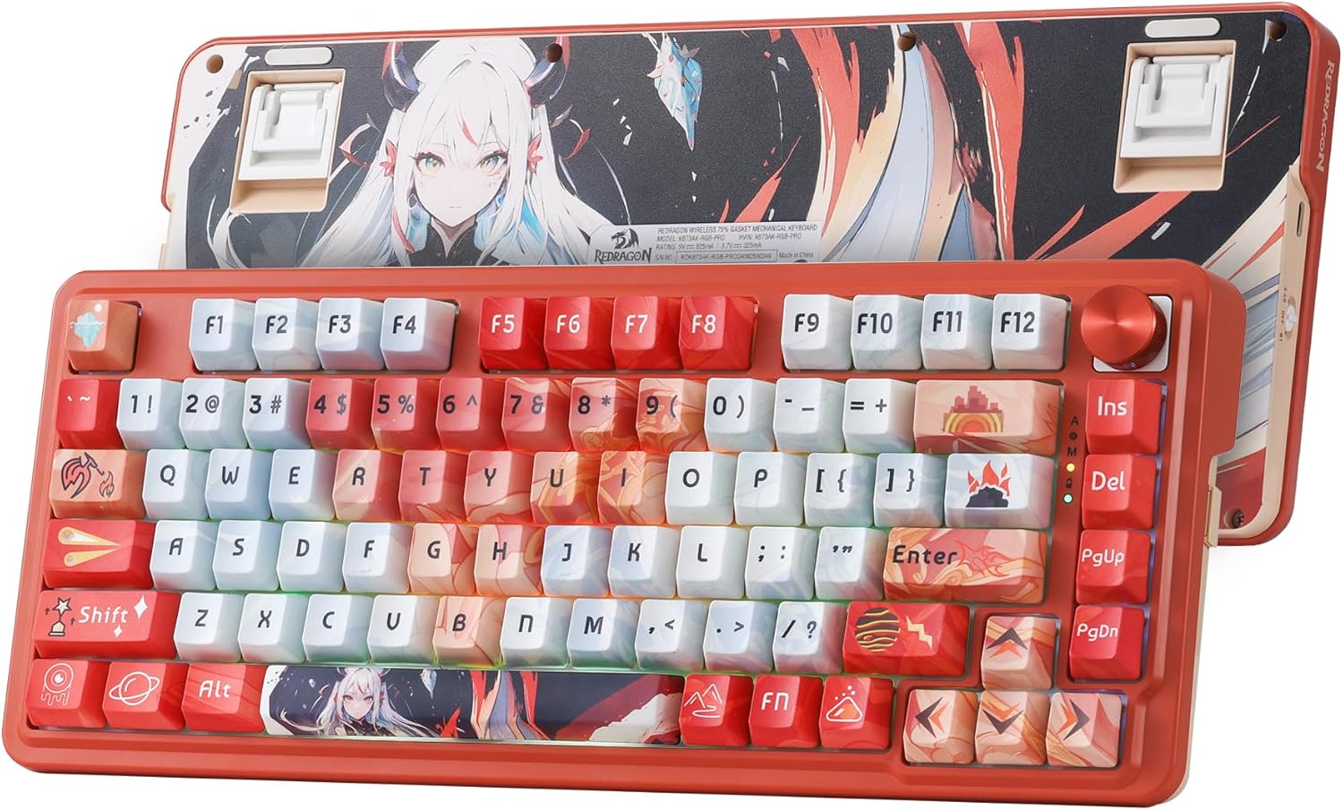 Redragon K673 PRO SE 75% 81 Keys Wireless Gasket RGB Gaming Keyboard product image
