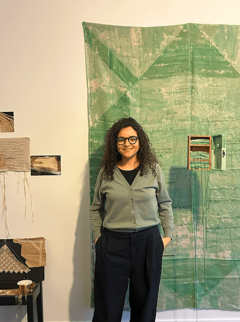 Asma Ben Aissa - Visite d'atelier - Cité internationale de Paris - avril 2025.