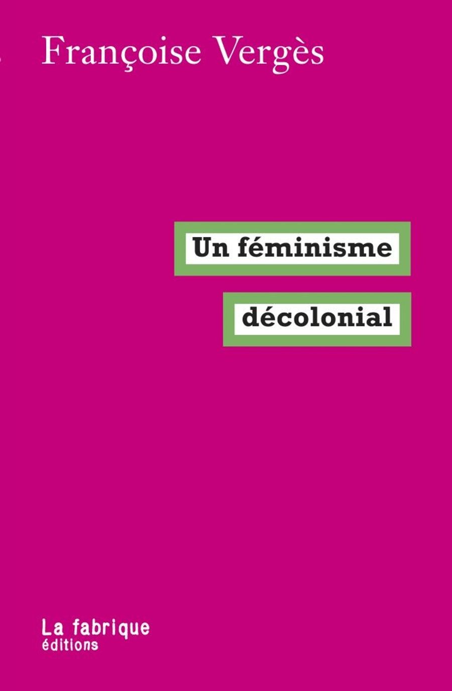 Couverture de un féminisme décolonial