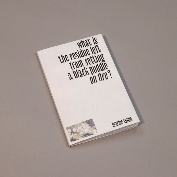 Couverture de What is the residue left from setting a black puddle on fire