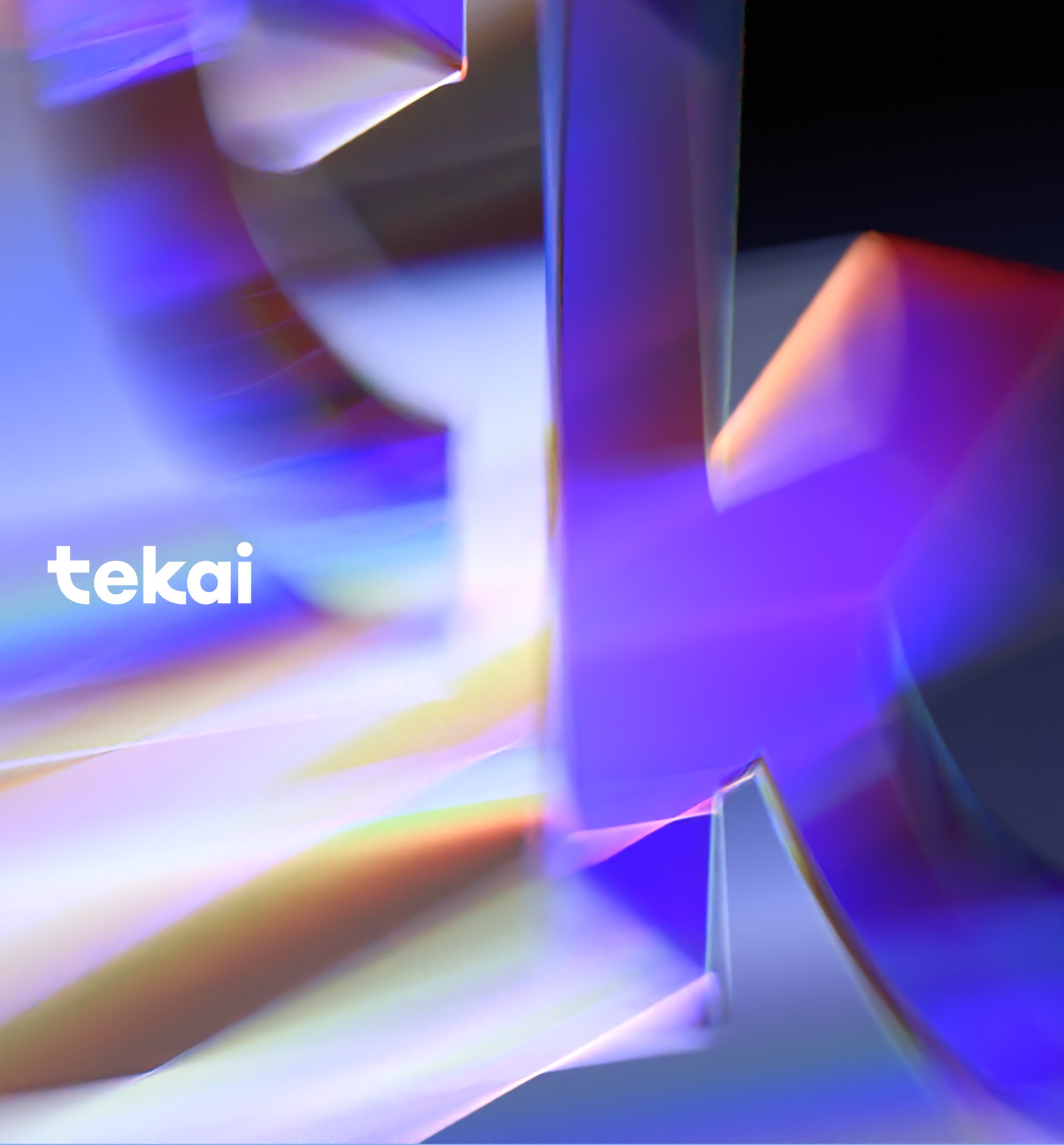 Tekai — Brand system, 3D and motion for a Finnish AI company.