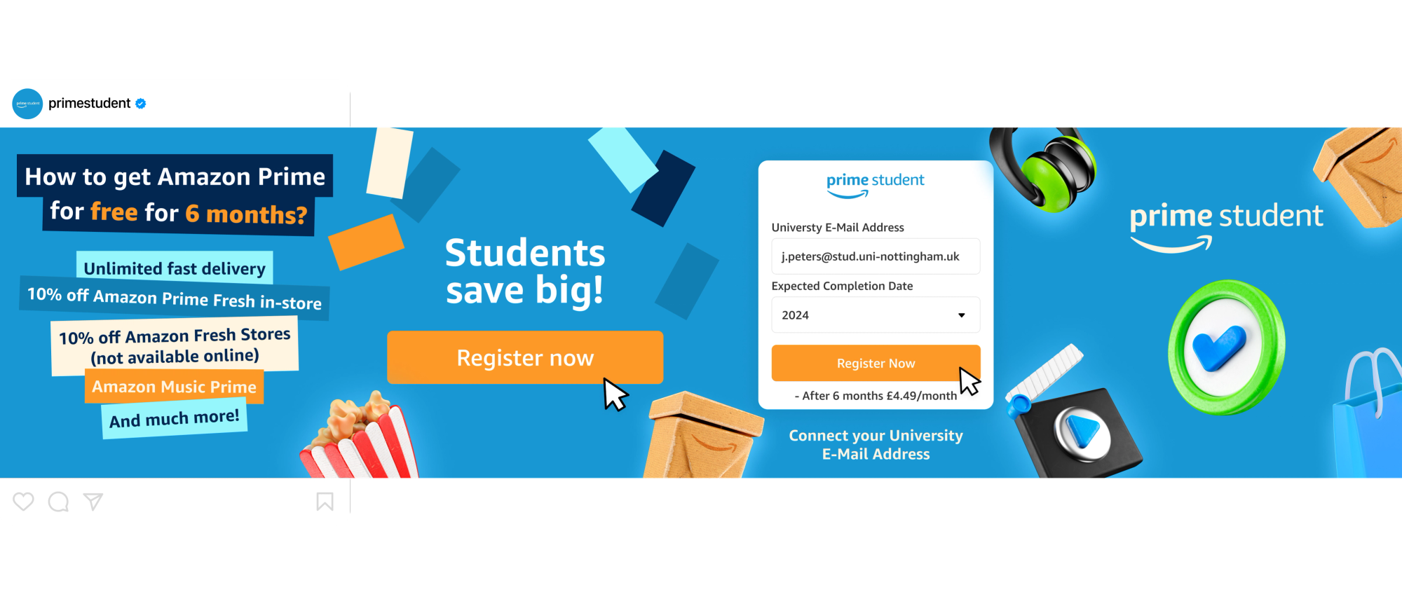 Amazon — Campaign identity and key visuals.