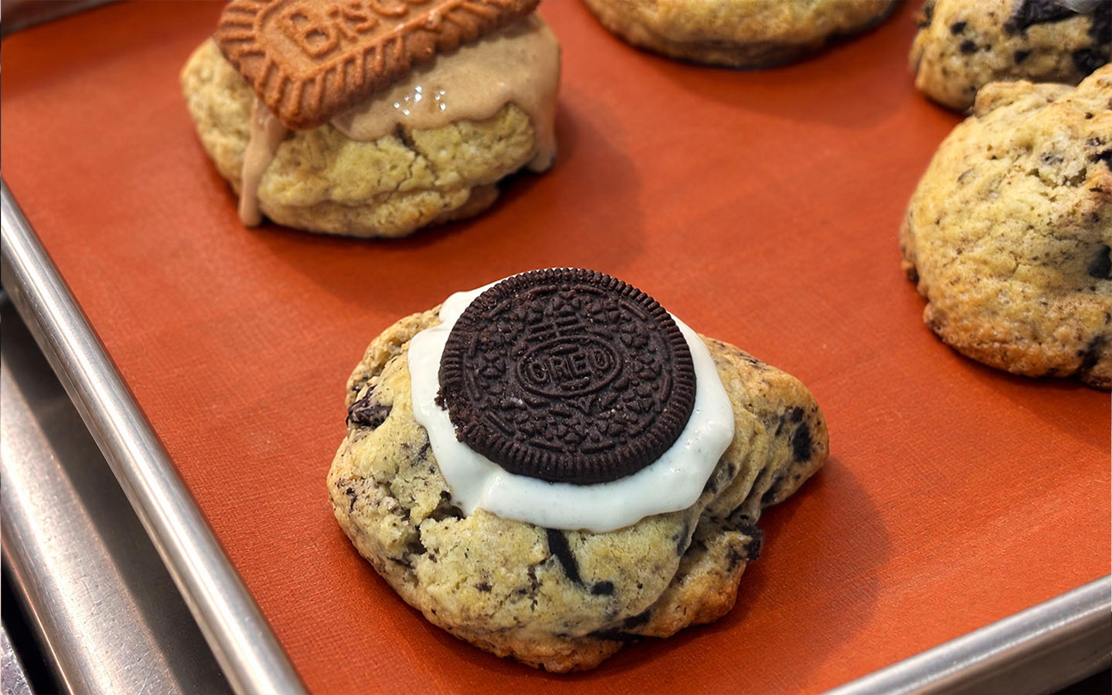 A cookie tray