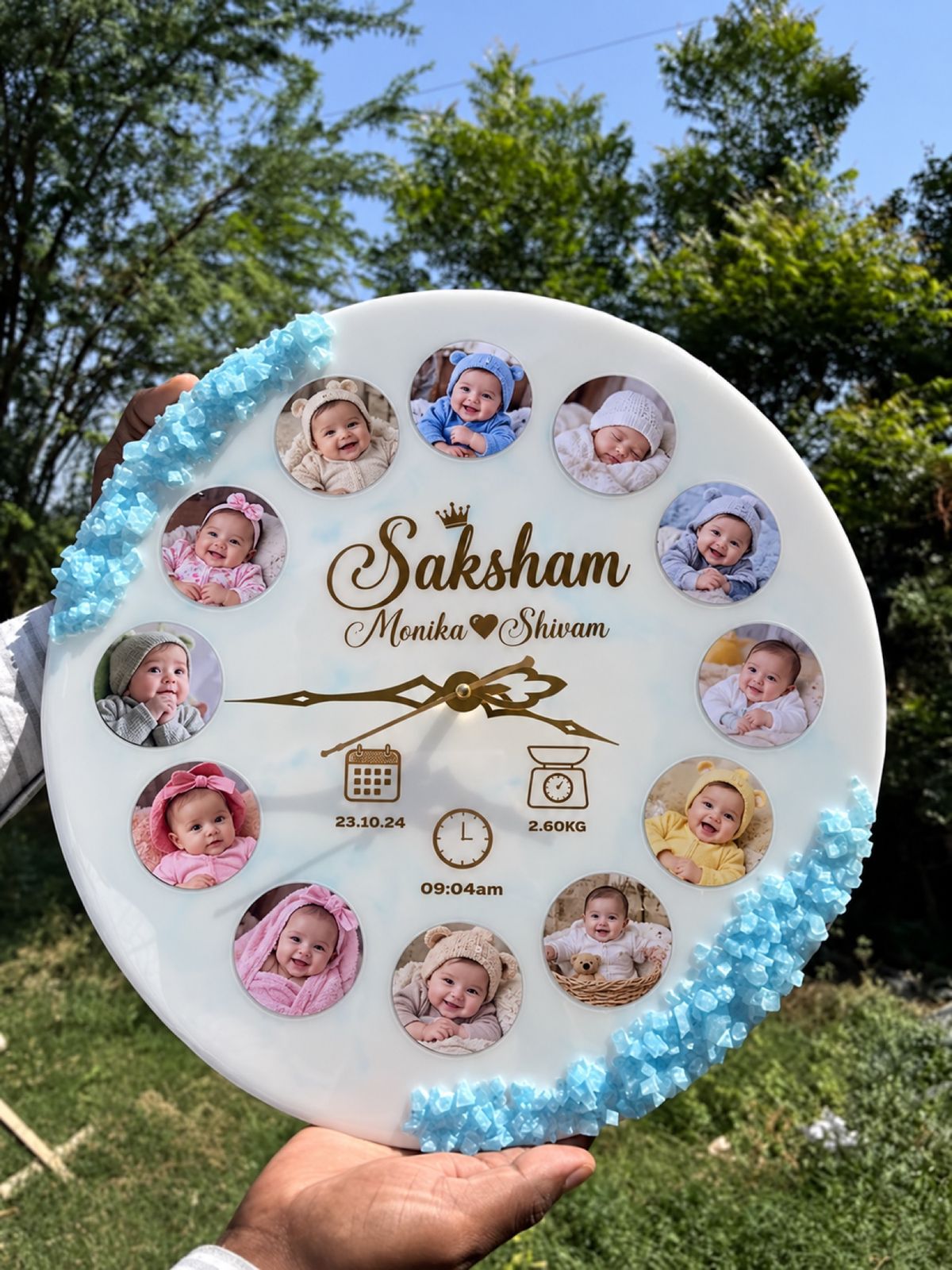Baby's First Year Clock