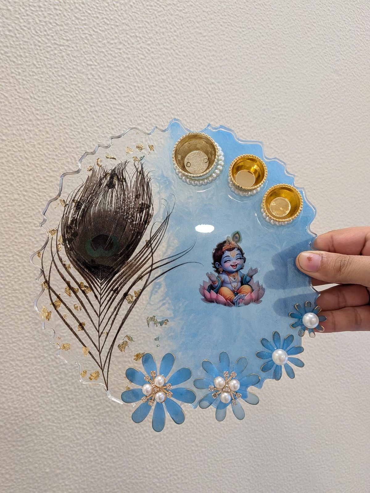 Mor Pankh Theme Thali (8 inch)