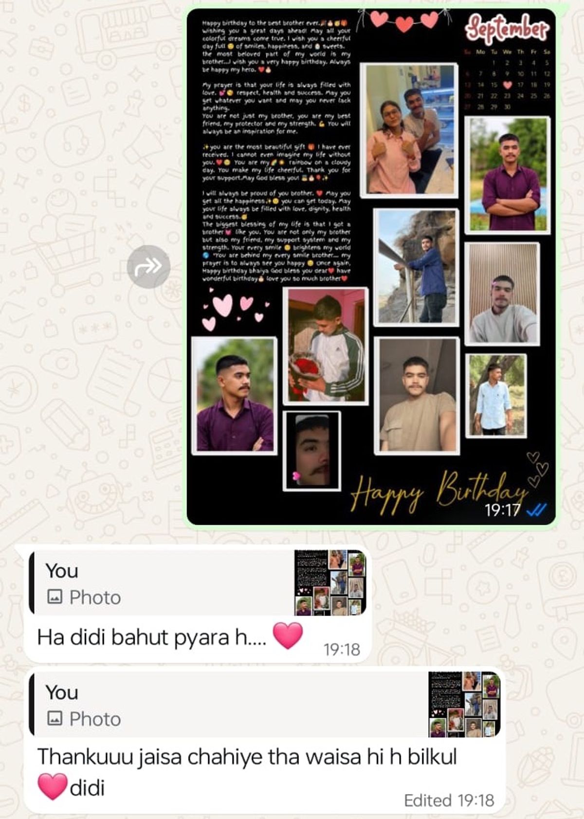 Khushi's WhatsApp review