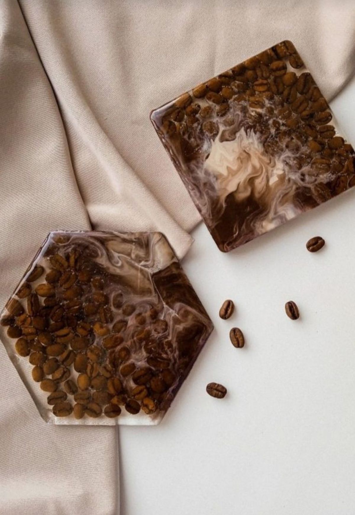 Latte Swirl Coasters