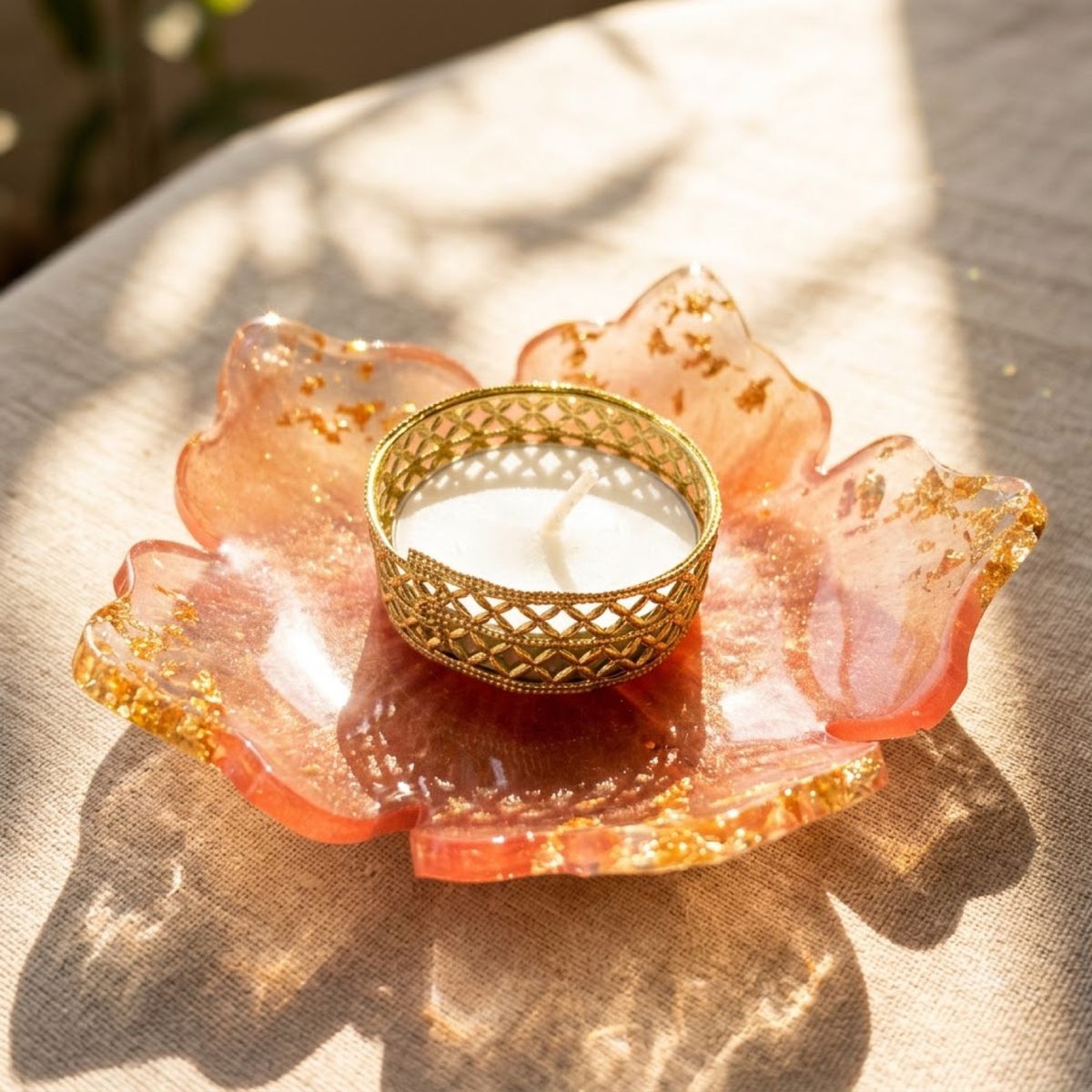 Single Flower Tealight Holder