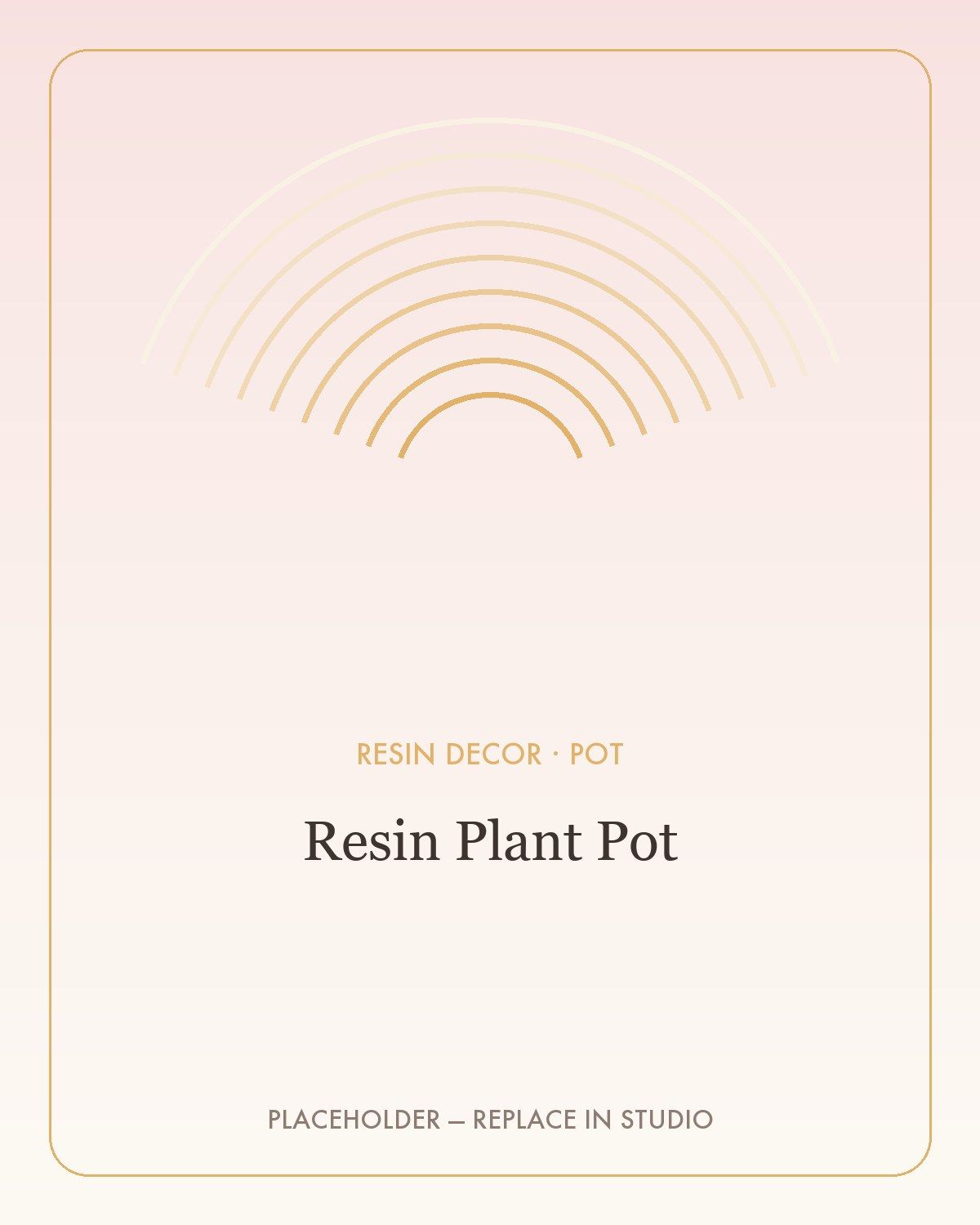Resin Plant Pot