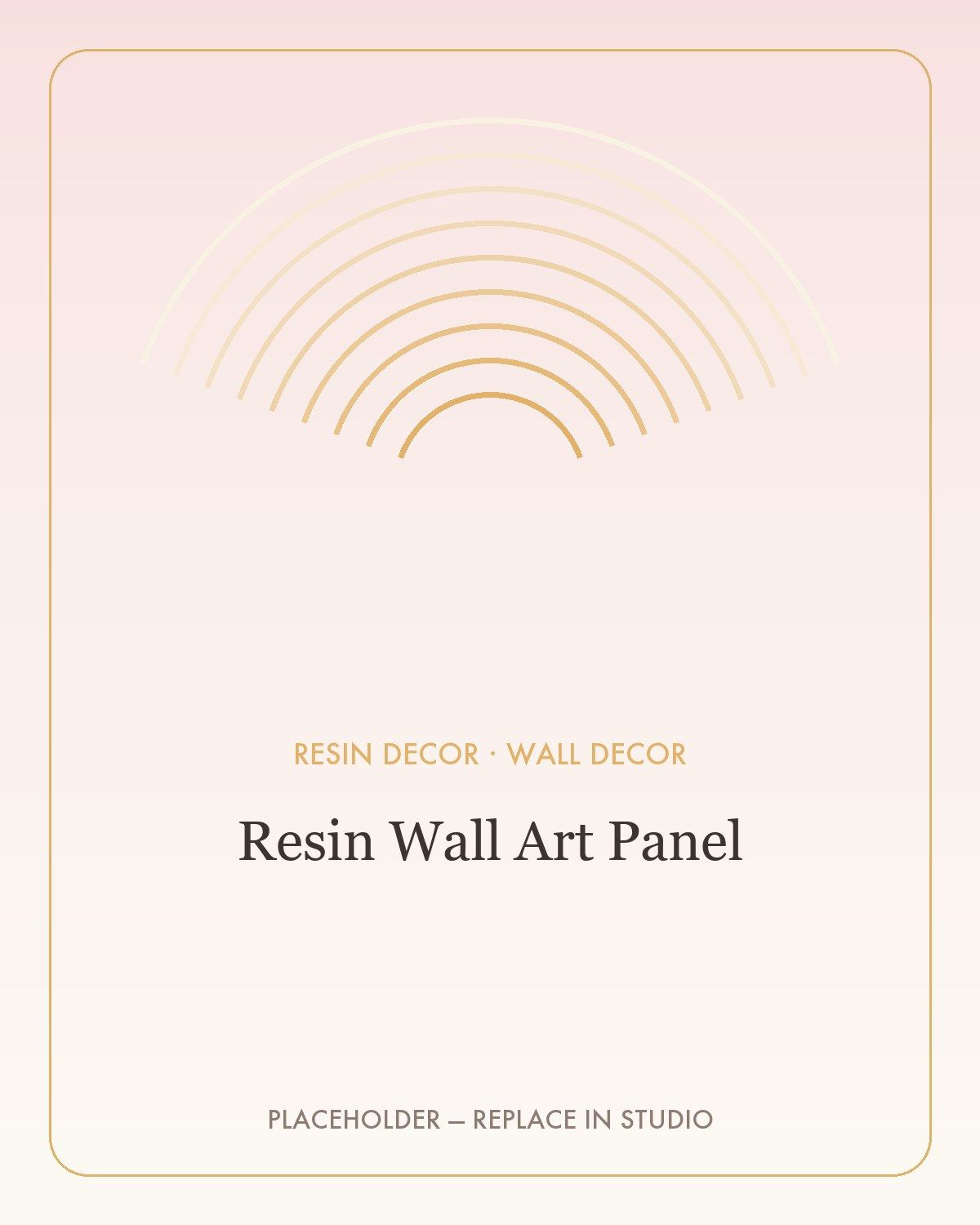 Resin Wall Art Panel