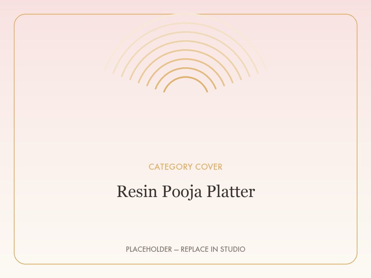 Resin Pooja Platter