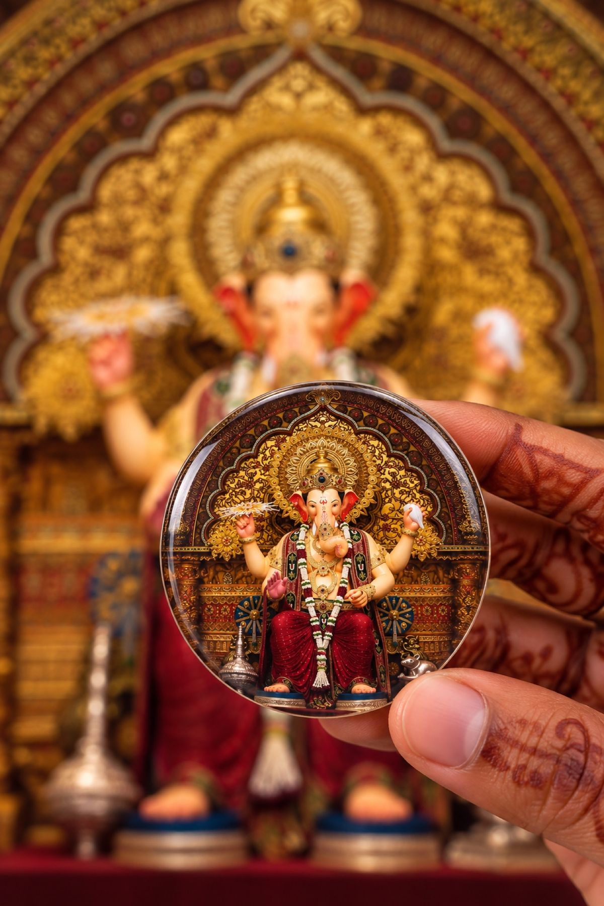Mumbai Cha Raja Magnets · Keychain and Magnets