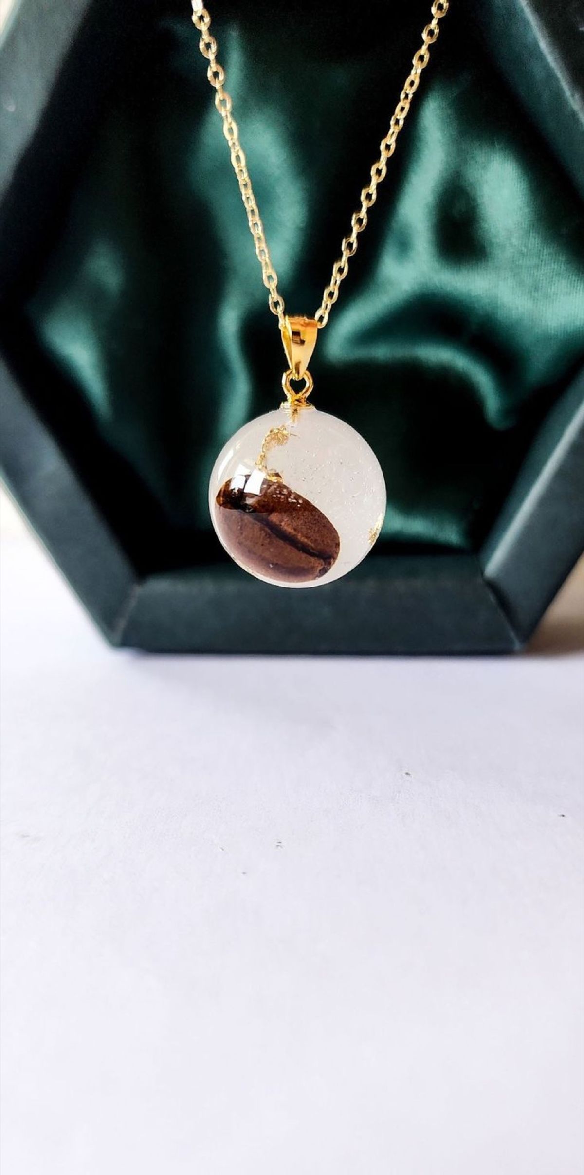 Coffee Bean Sphere Pendant