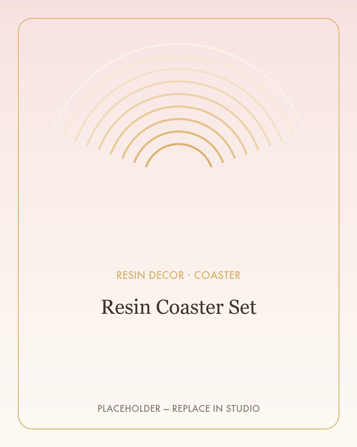 Resin Coaster Set