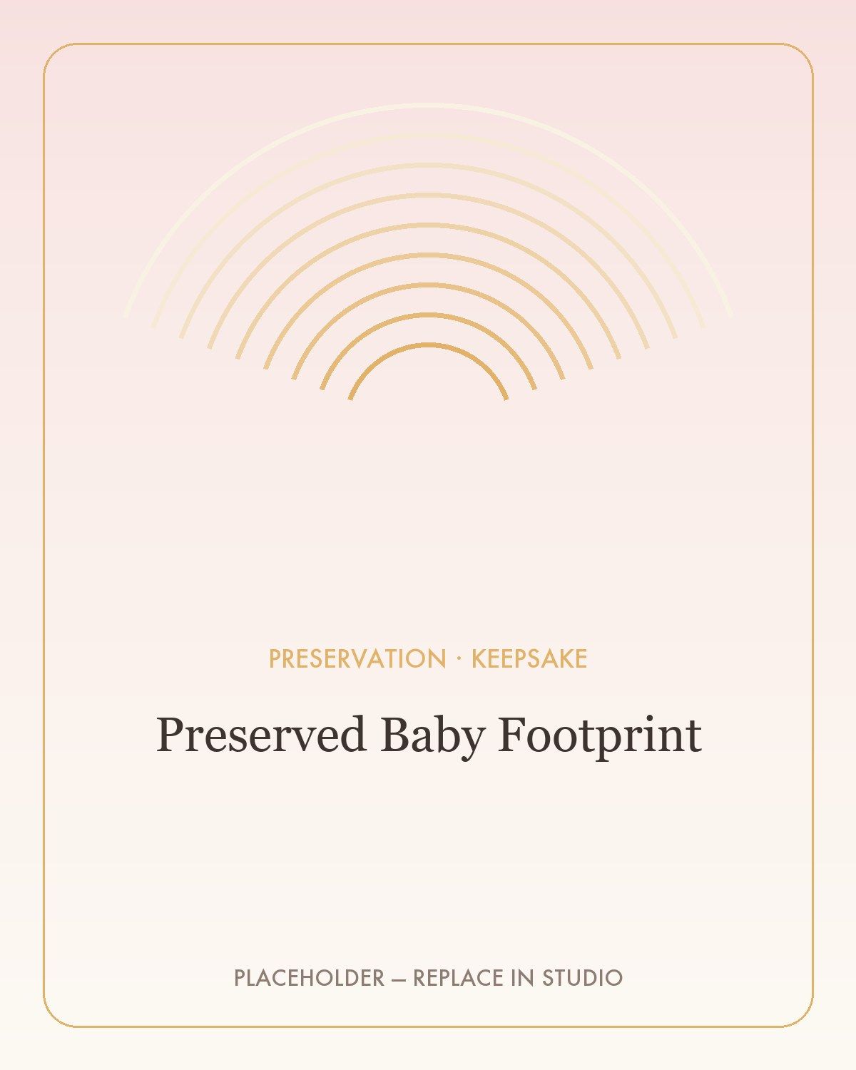 Preserved Baby Footprint