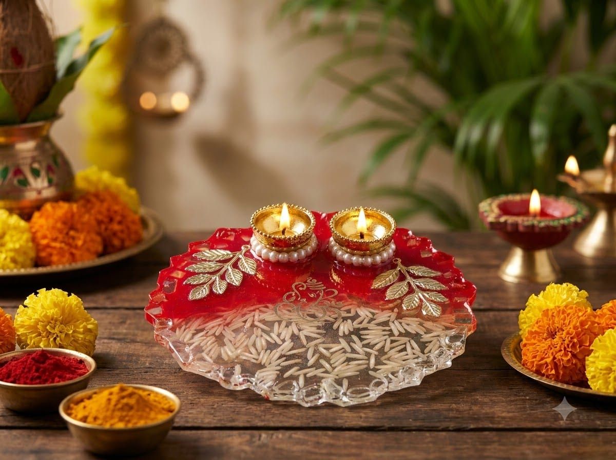 Akshat Pooja Thali (5 inch)