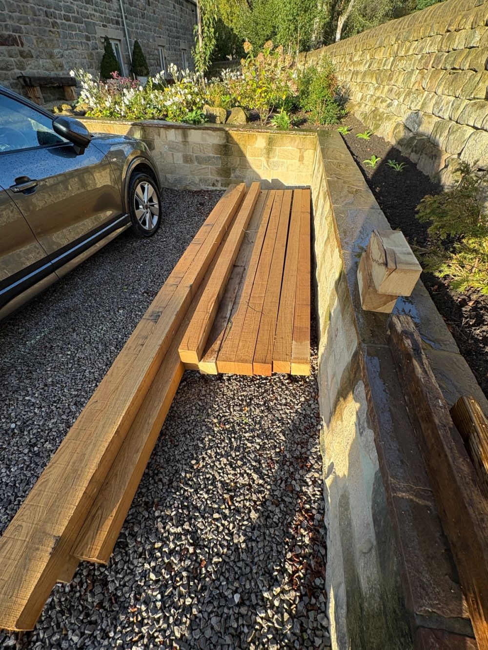 Fresh sawn oak