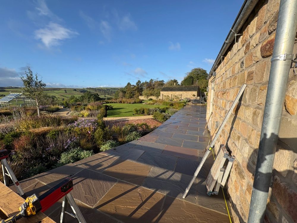 Existing area where pergola was to be erected 