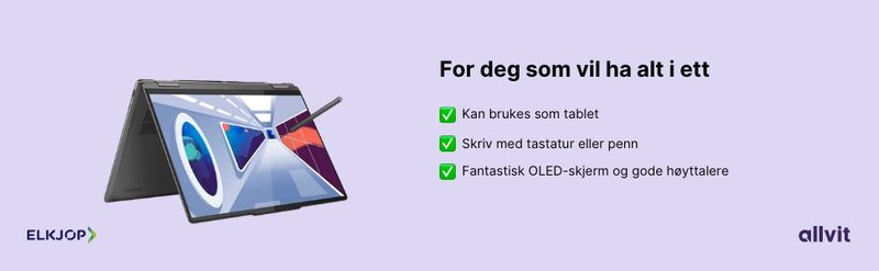 Bilde av PC og funksjonene oppsummert. Grafisk illustrasjon.