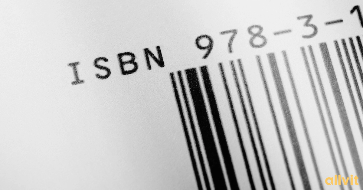 ISBN på en bok. Foto.