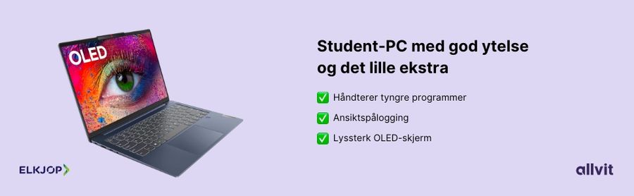 Bilde av PC og funksjonene oppsummert. Grafisk illustrasjon.