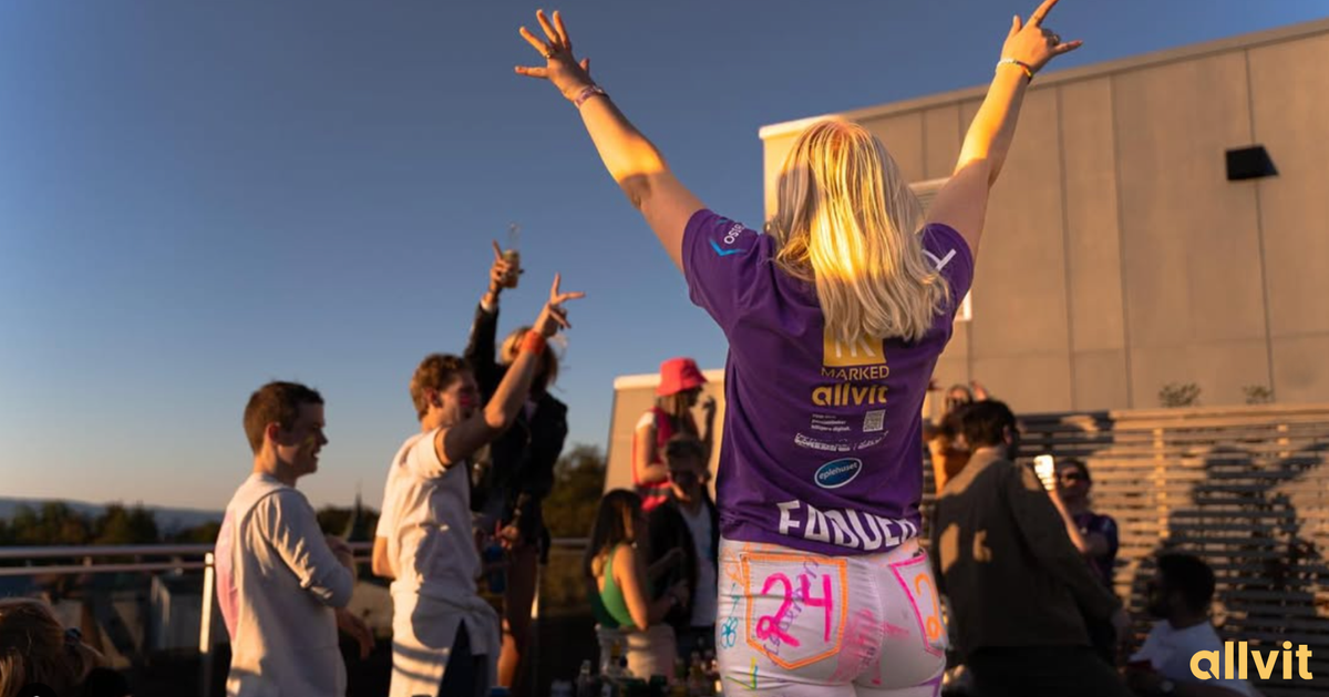 Studenter i fadderuken. Foto.