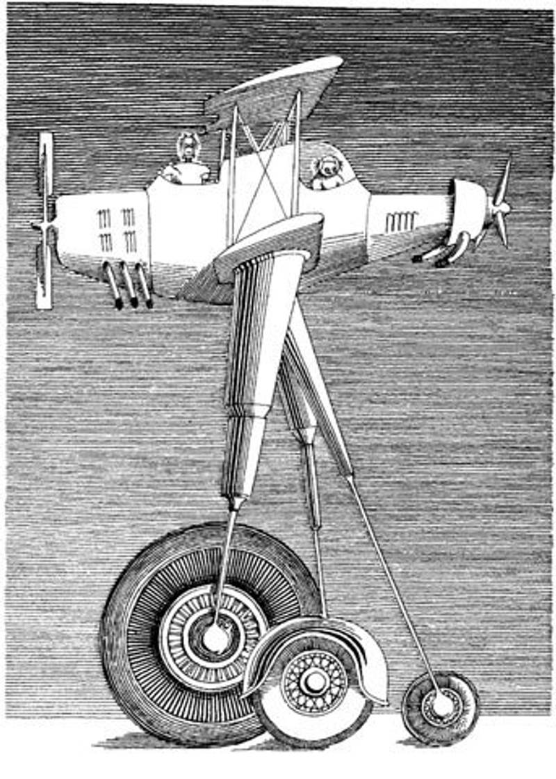 Cyberiad — aeroplane on wheels