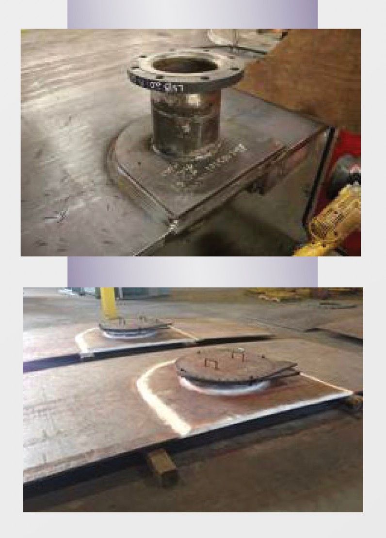 the process of plasma cutting, a method used to cut through electrically conductive metals.
