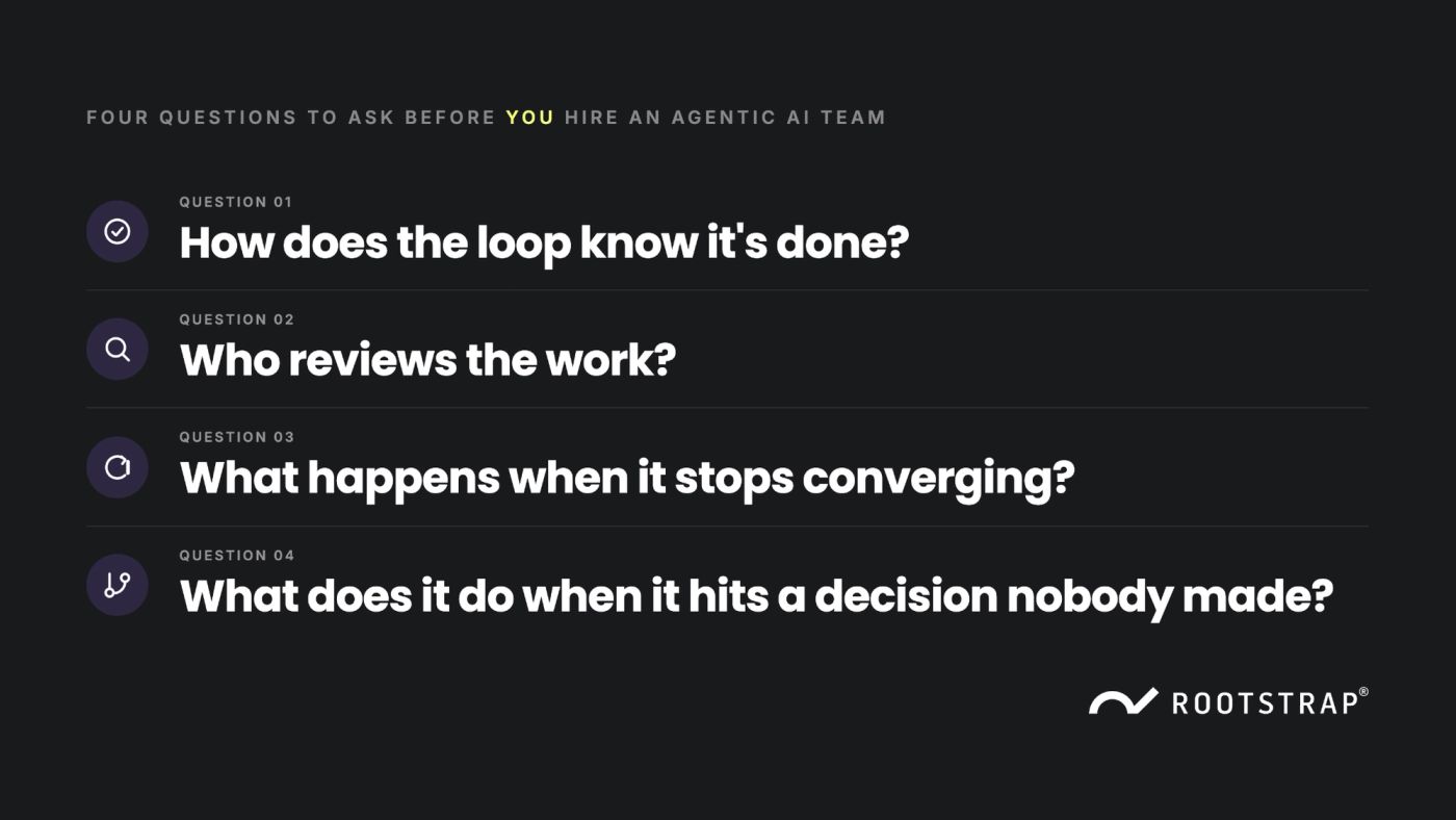 Four Questions to Ask Before You Hire an "Agentic AI" Team
