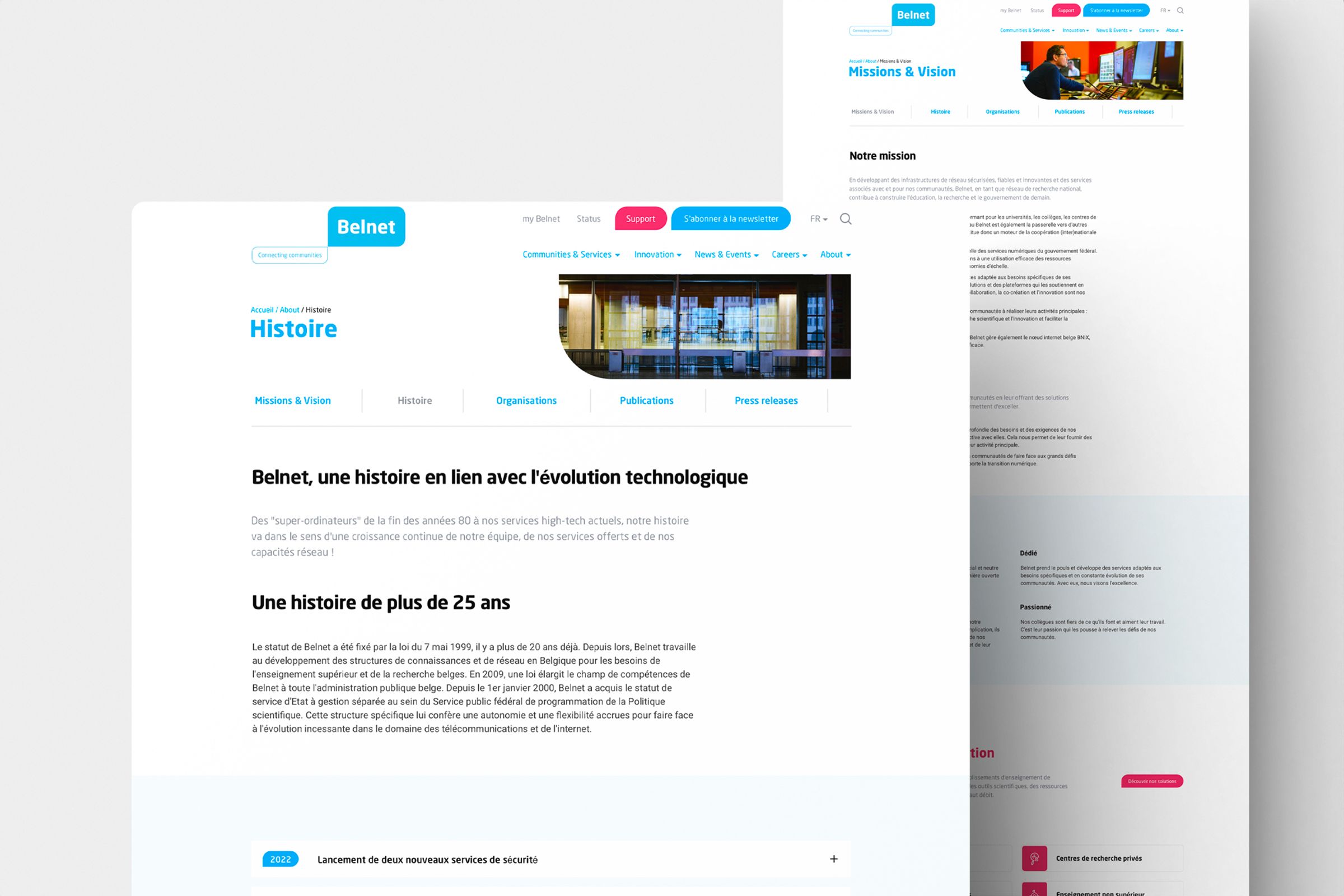 Belnet webdesign web development digital agency brussels 4 simpl