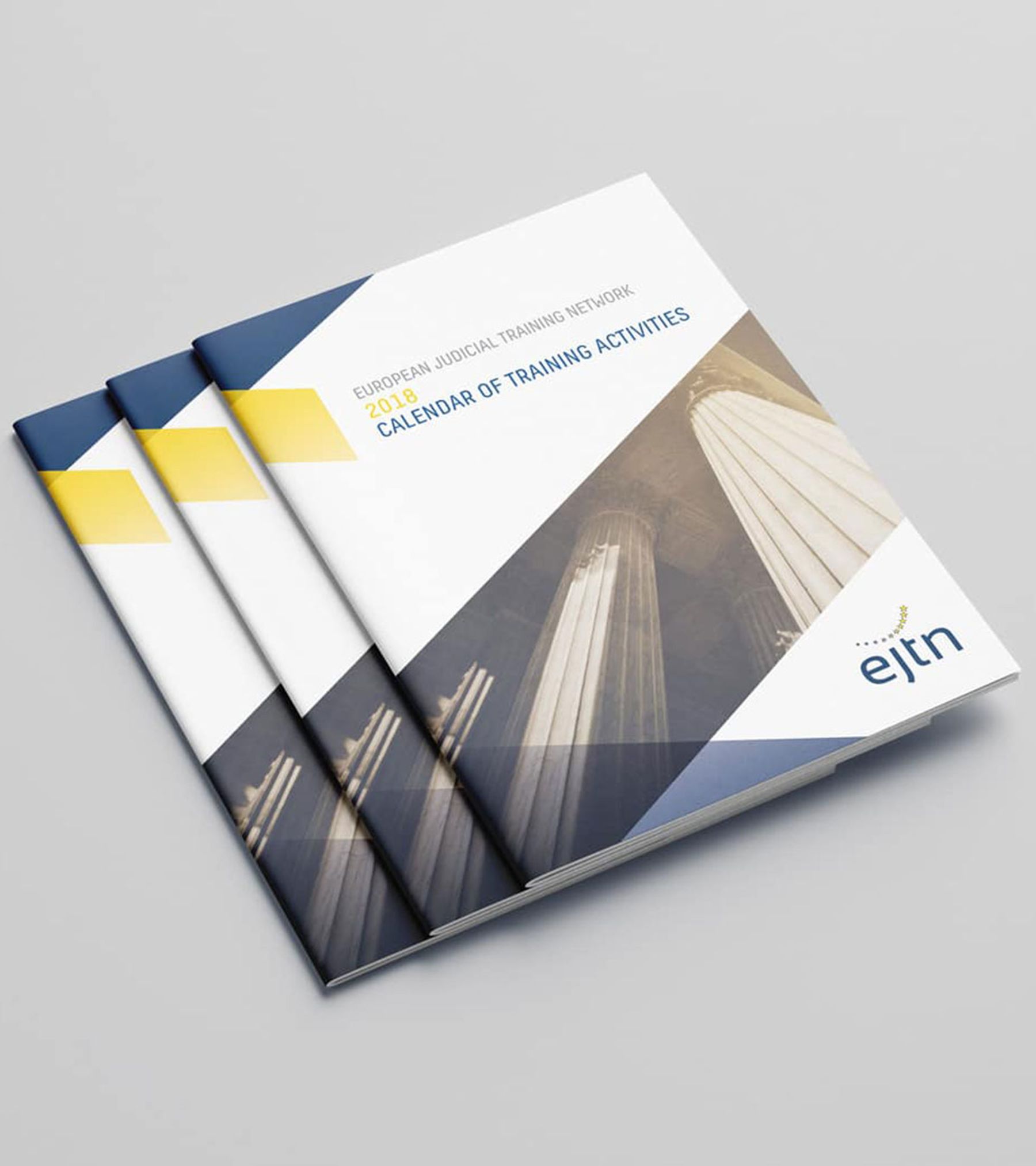 Ejtn calendar activities brochure graphiste web designer bruxelles simpl