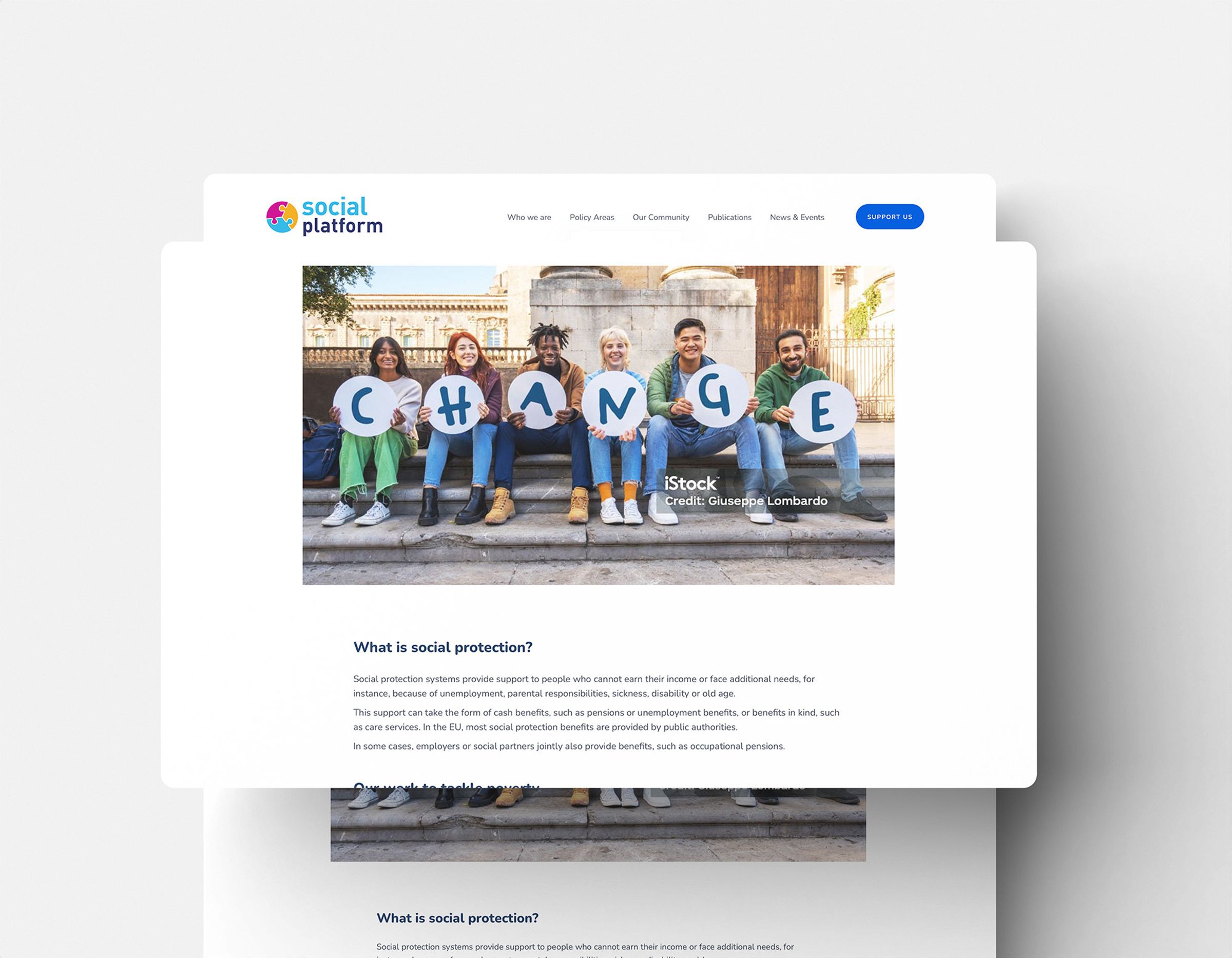 Social platform website blog