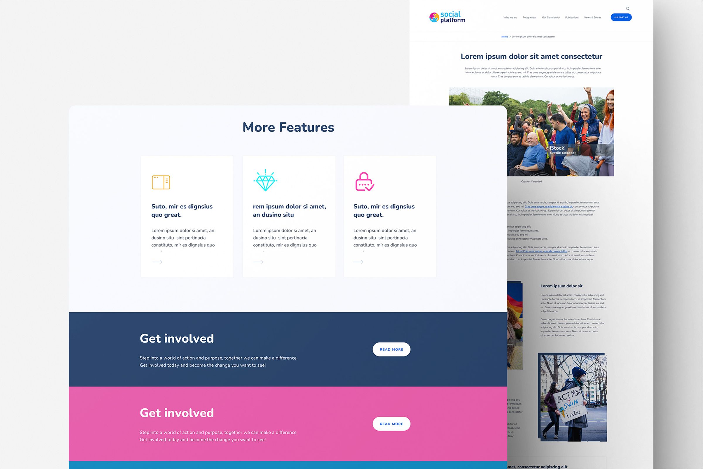Social platform website get involved