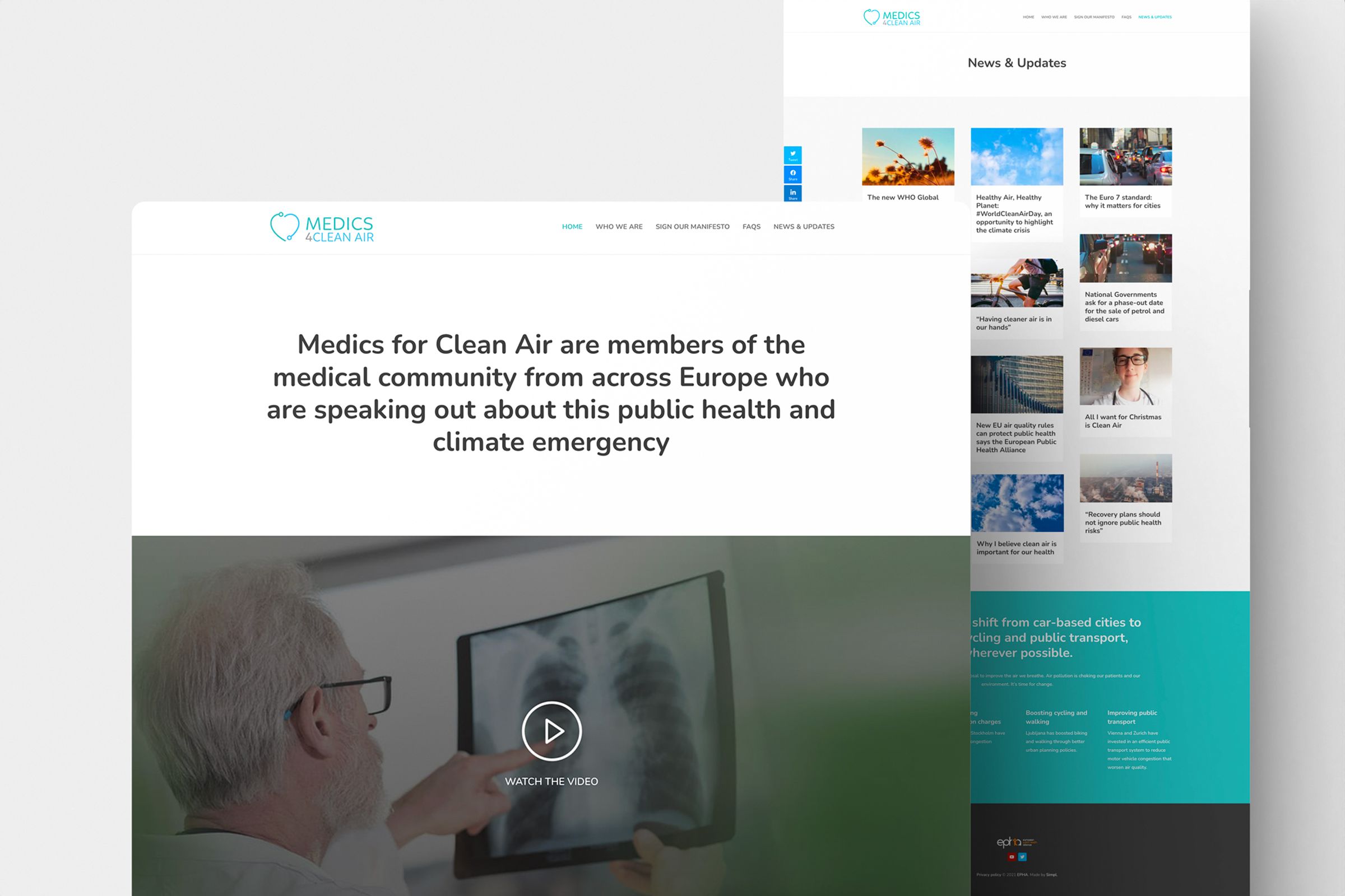 Medics4cleanair webdesign web development digital agency brussels 1 simpl