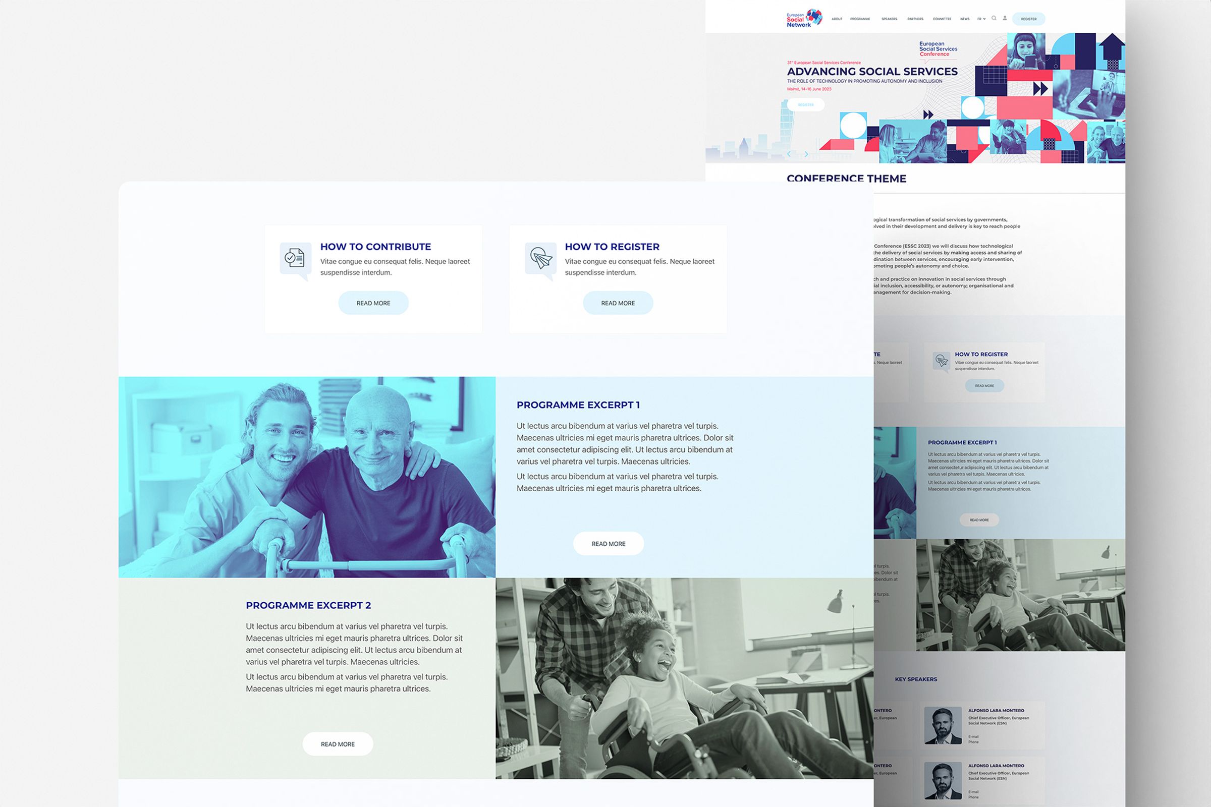 ESN website front