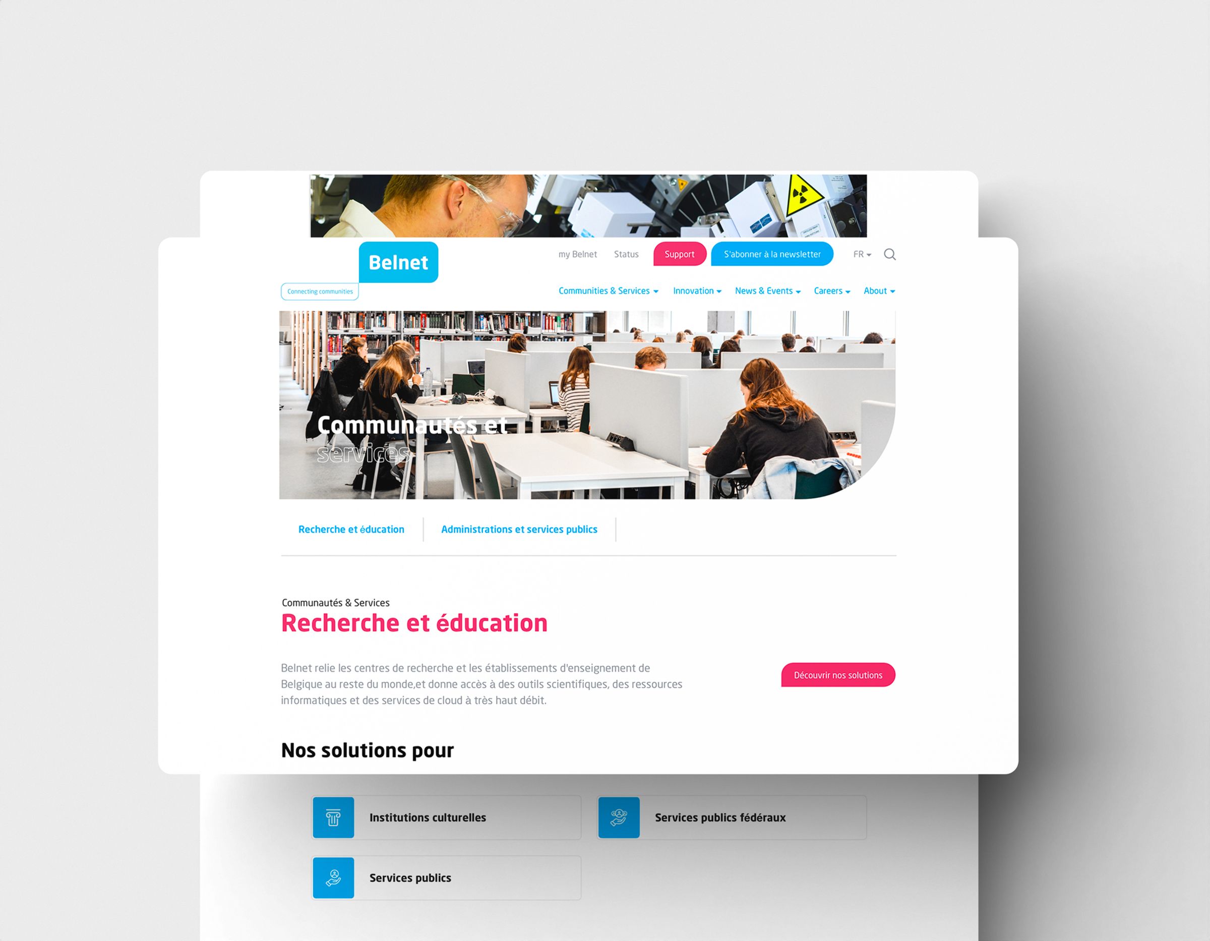 Belnet webdesign web development digital agency brussels 3 simpl