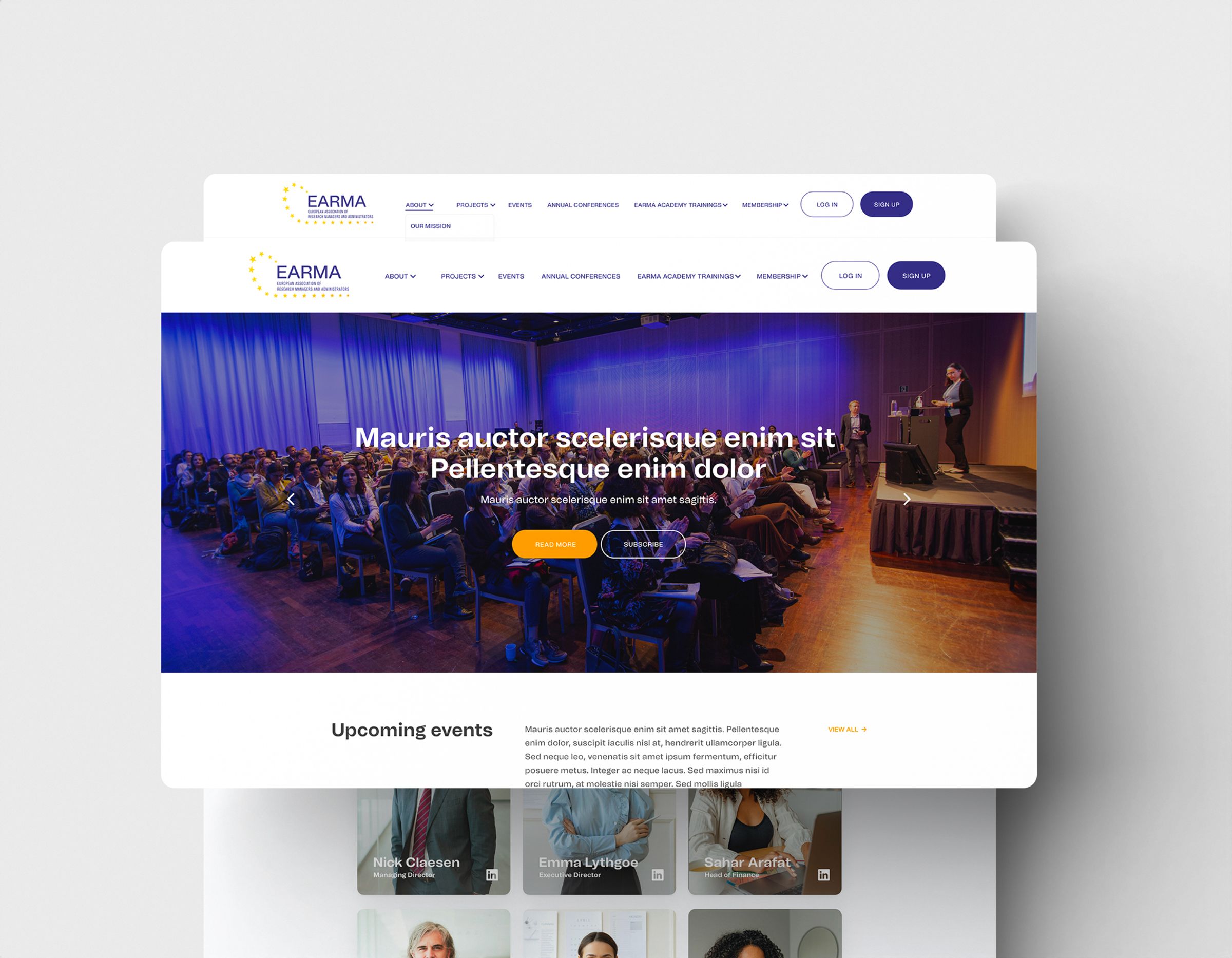 Earma website development webdesign