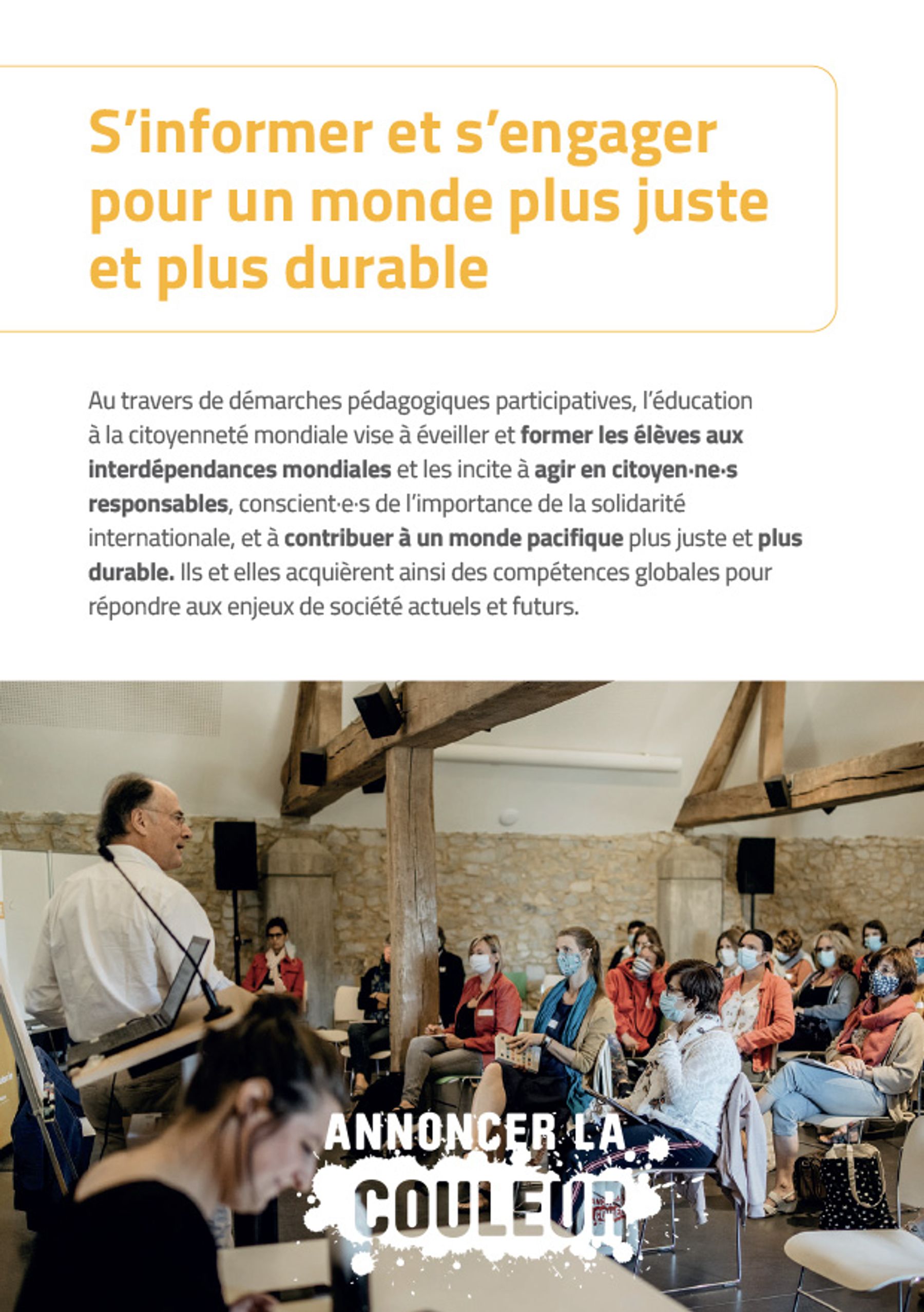 Enabel annoncer la couleur brochure formations simpl